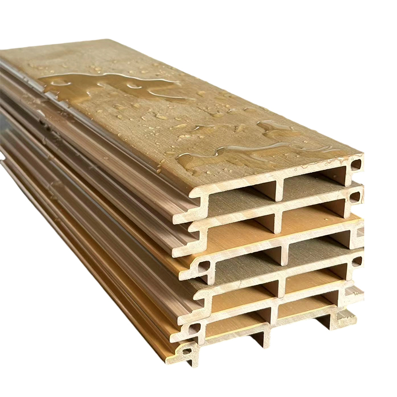112 mm bredd, 16 mm tjocklek Lågunderhålls PVC/ASA Vattentät och halkfri fyrkantig väggpanel för utomhusbruk