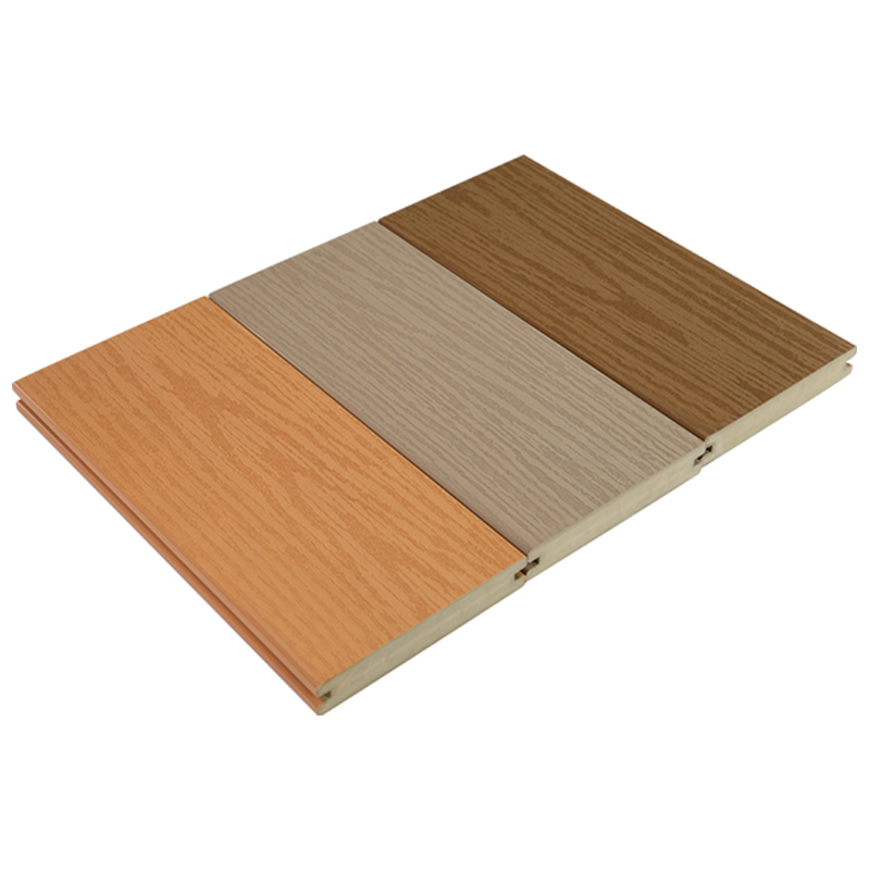 140 mm bredd, 24 mm tjocklek Miljövänlig, återvinningsbar, korrosionsbeständig utomhus samextruderad PVC/ASA-golv